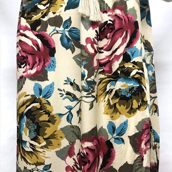 BAND Of GYPSIES Floral Smocked Slit Maxi Dress M S - Picture 6 of 11